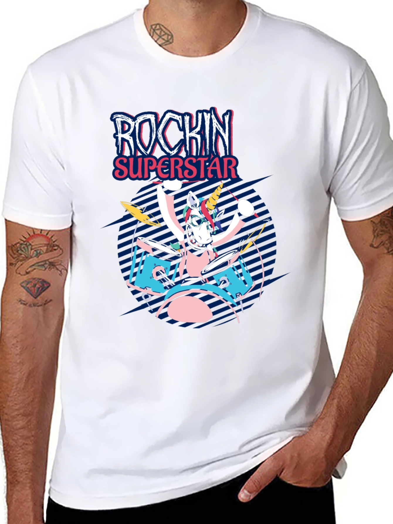 Rockin Superstar Unicorn T-Shirt