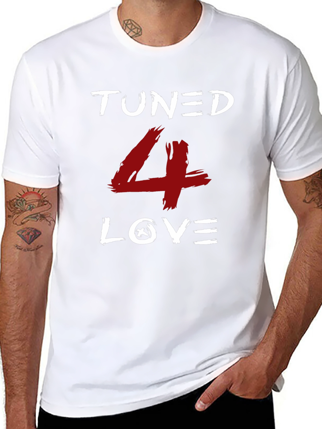 Tuned 4 Love Graphic Tee - Black