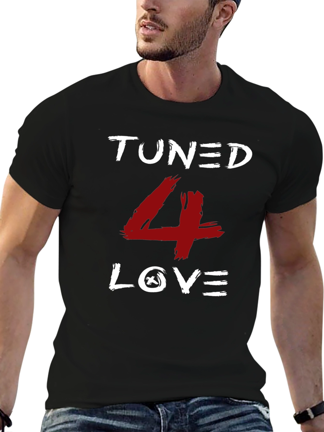 Tuned 4 Love Graphic Tee - Black