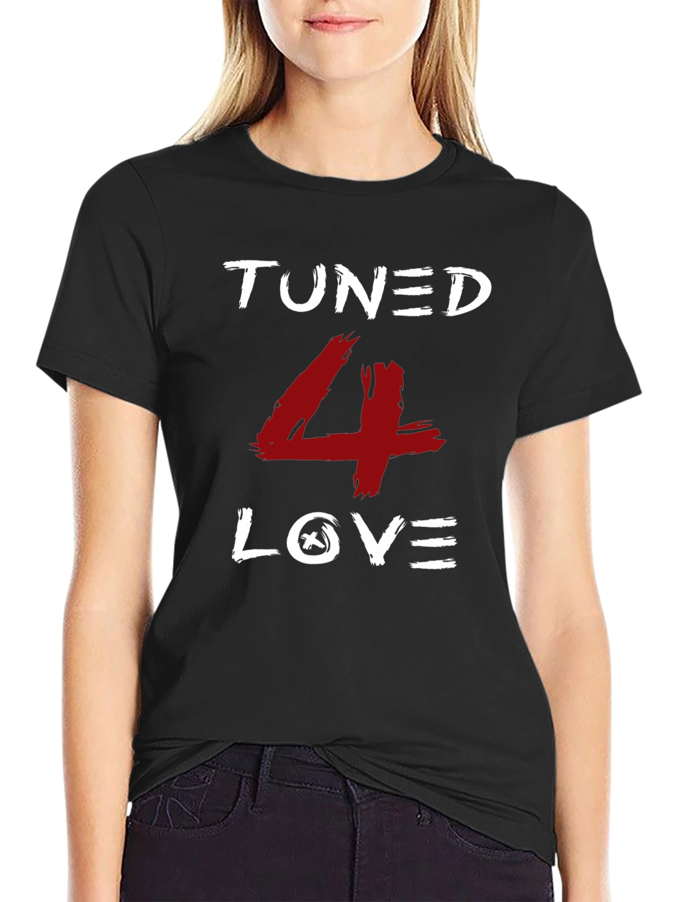 Tuned 4 Love Graphic Tee - Black