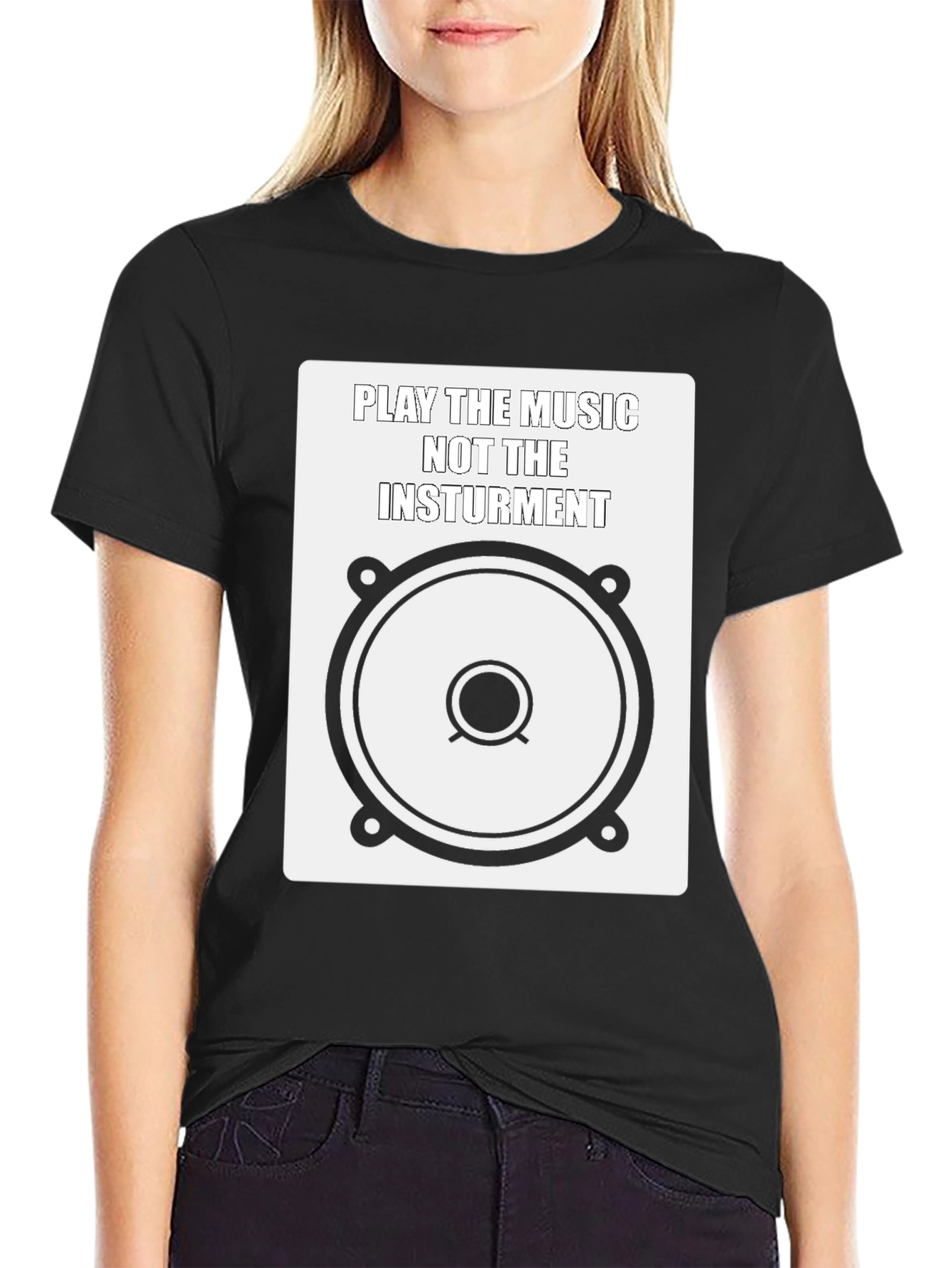 Music Lover Graphic Tee - Play the Music T-Shirt
