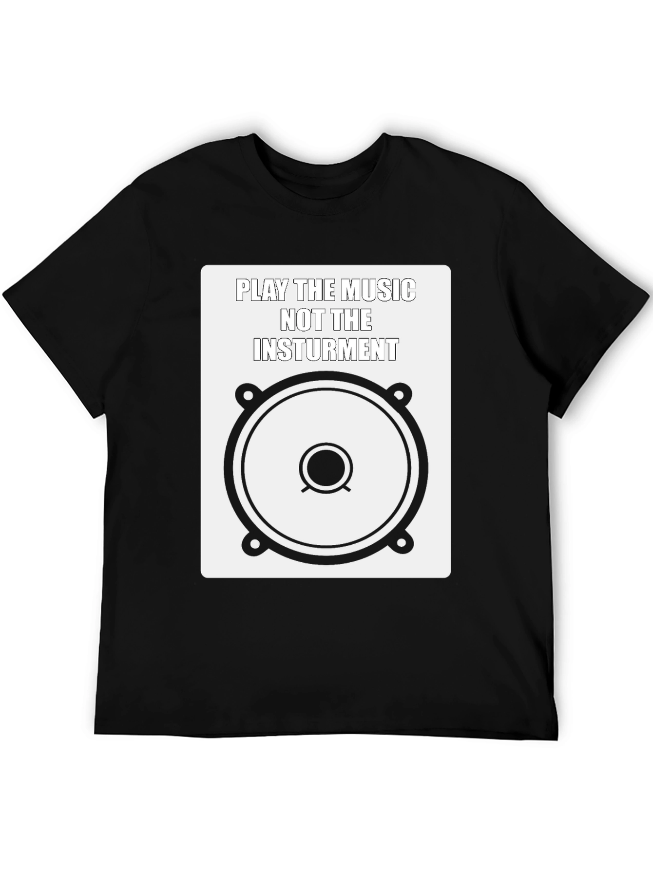 Music Lover Graphic Tee - Play the Music T-Shirt