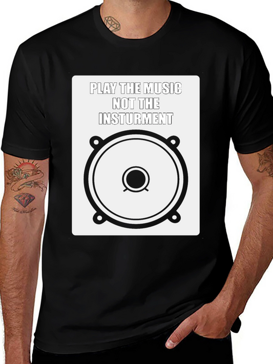 Music Lover Graphic Tee - Play the Music T-Shirt