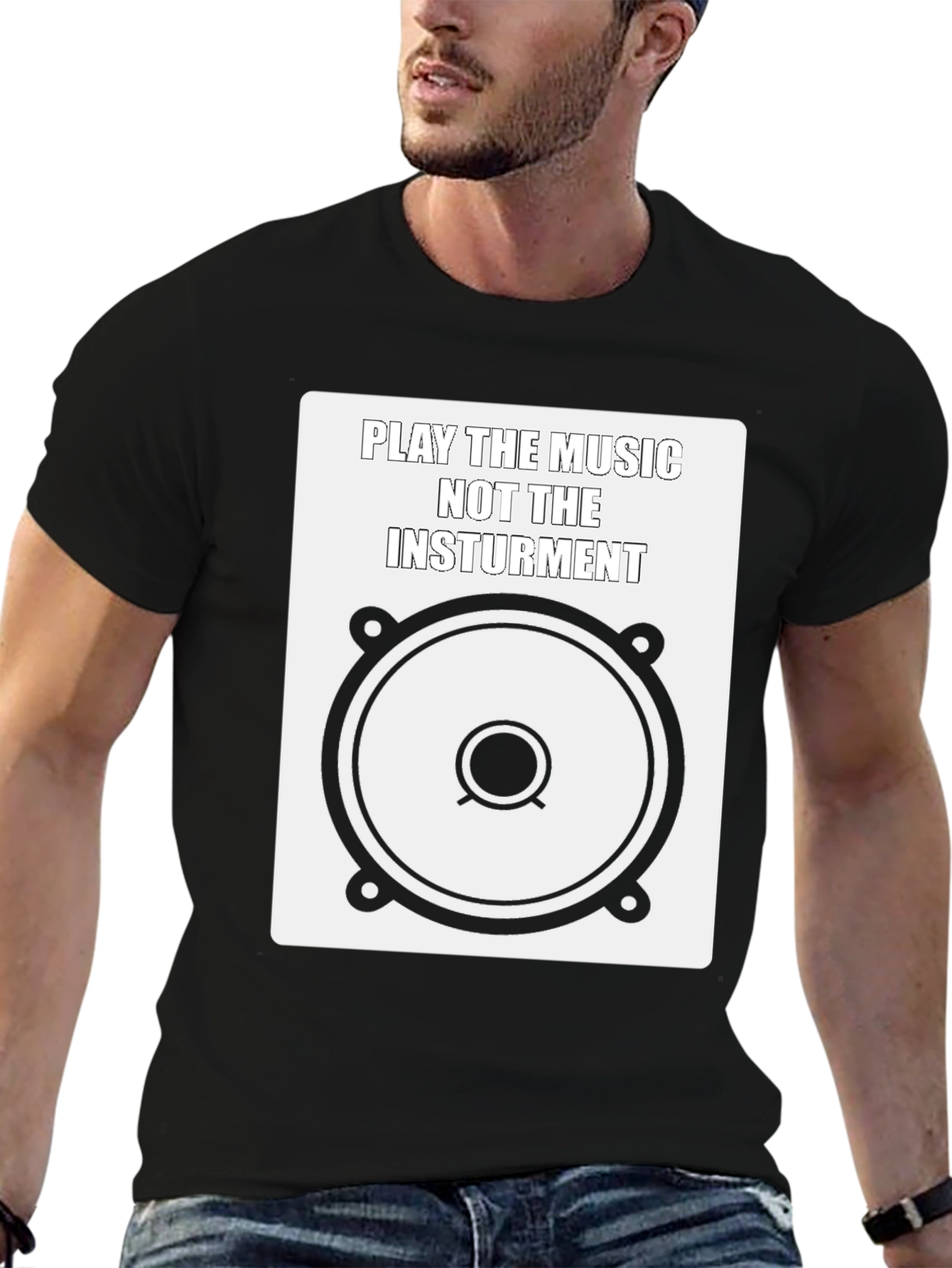 Music Lover Graphic Tee - Play the Music T-Shirt