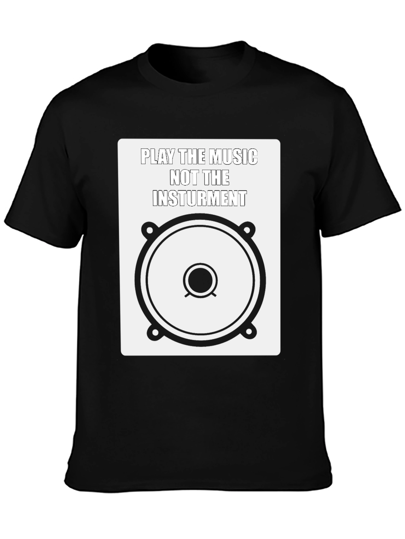 Music Lover Graphic Tee - Play the Music T-Shirt