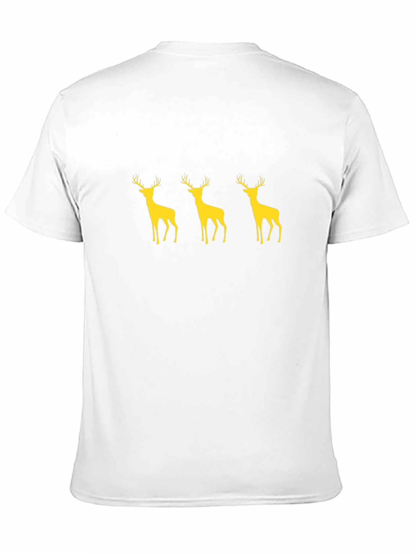 Black T-Shirt with Deer Graphic