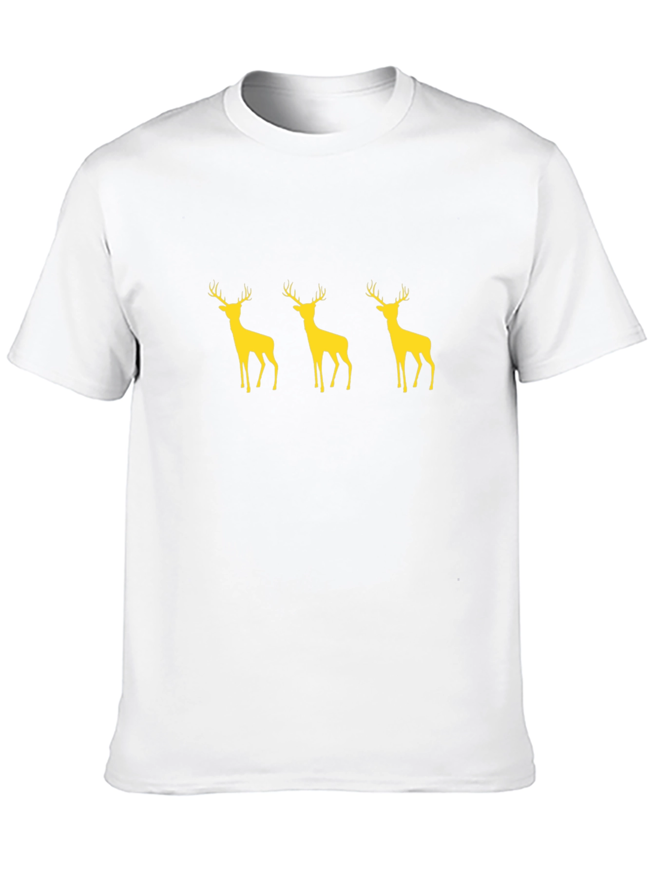 Black T-Shirt with Deer Graphic