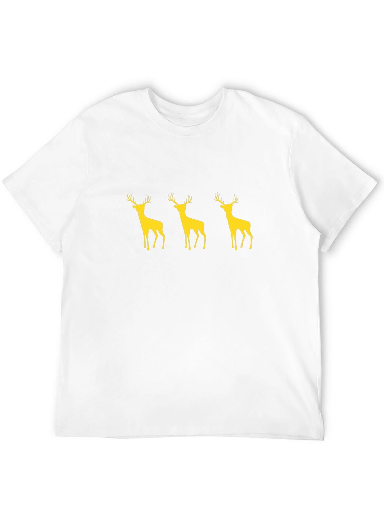 Black T-Shirt with Deer Graphic