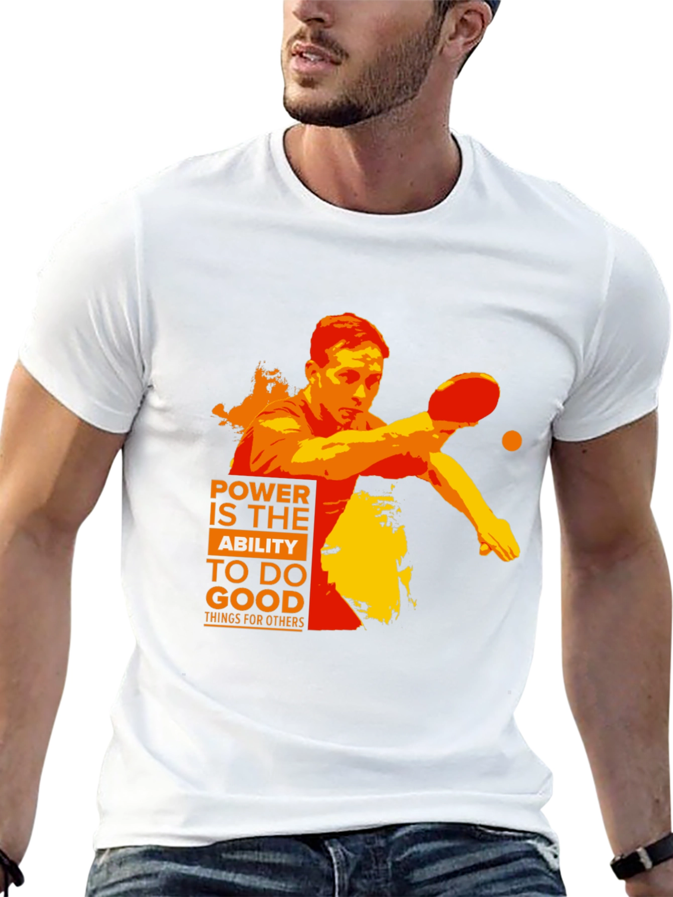 Power to do Good T-Shirt | Table Tennis Player