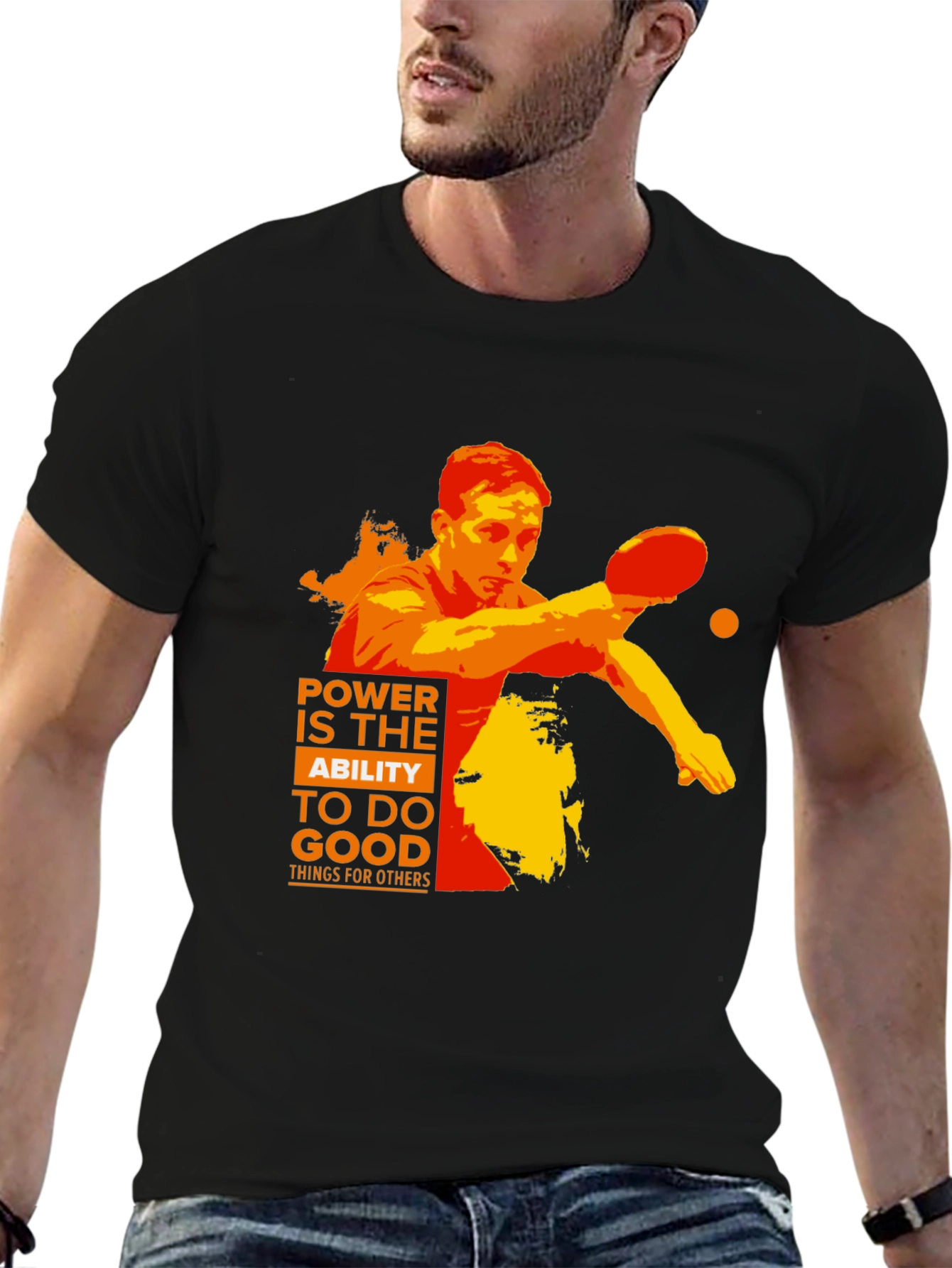 Power to do Good T-Shirt | Table Tennis Player