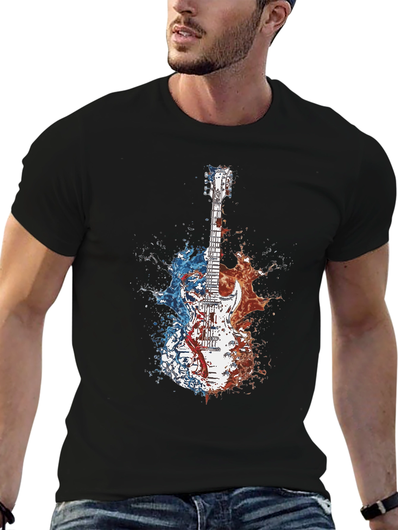 Guitar Splash Graphic Tee