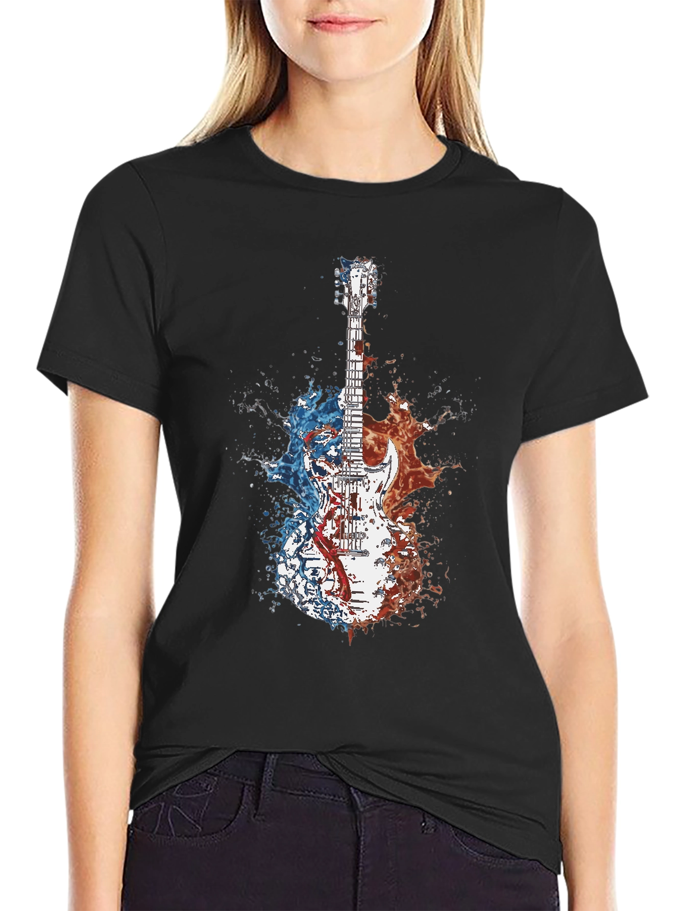 Guitar Splash Graphic Tee