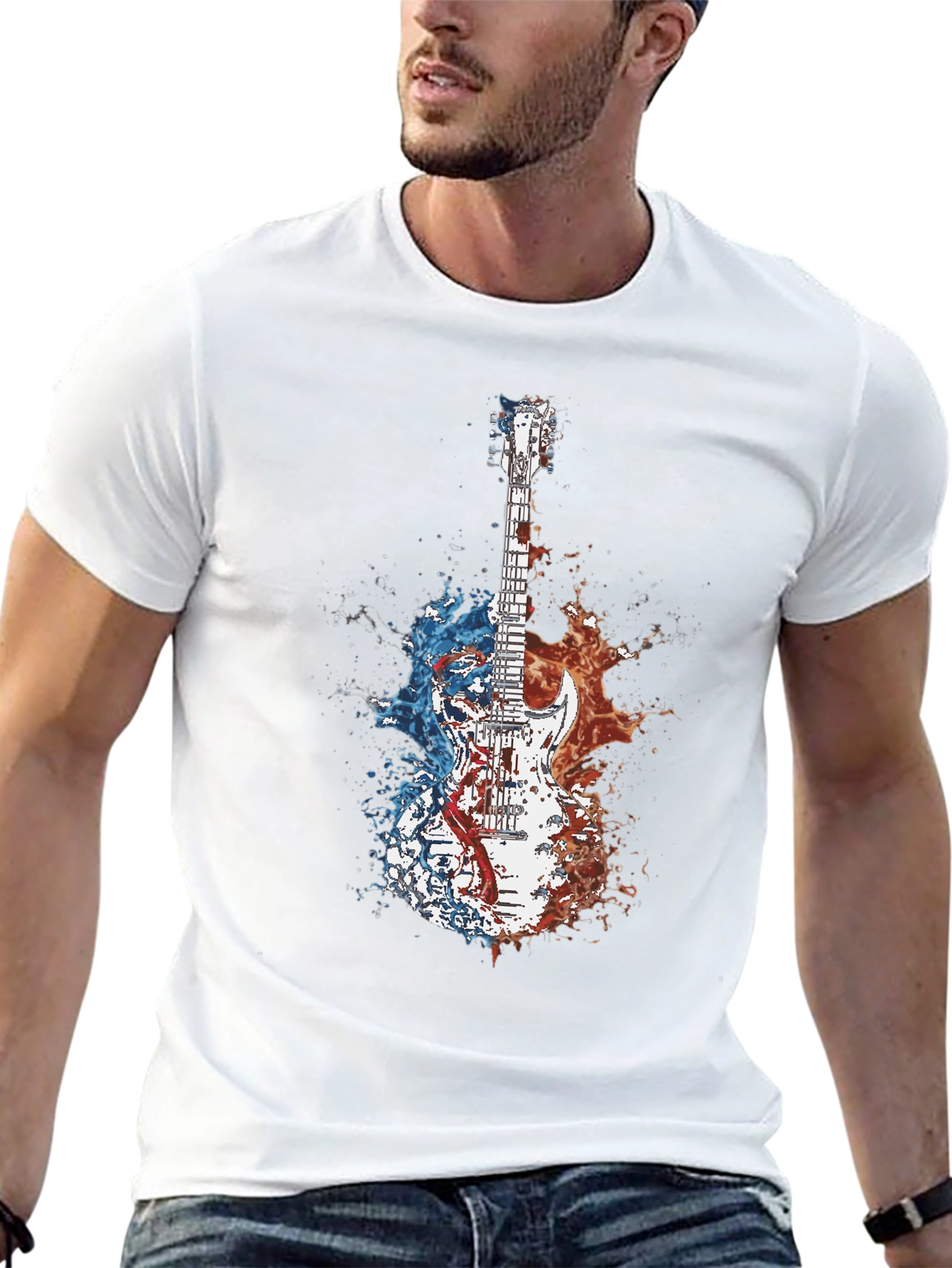 Guitar Splash Graphic Tee