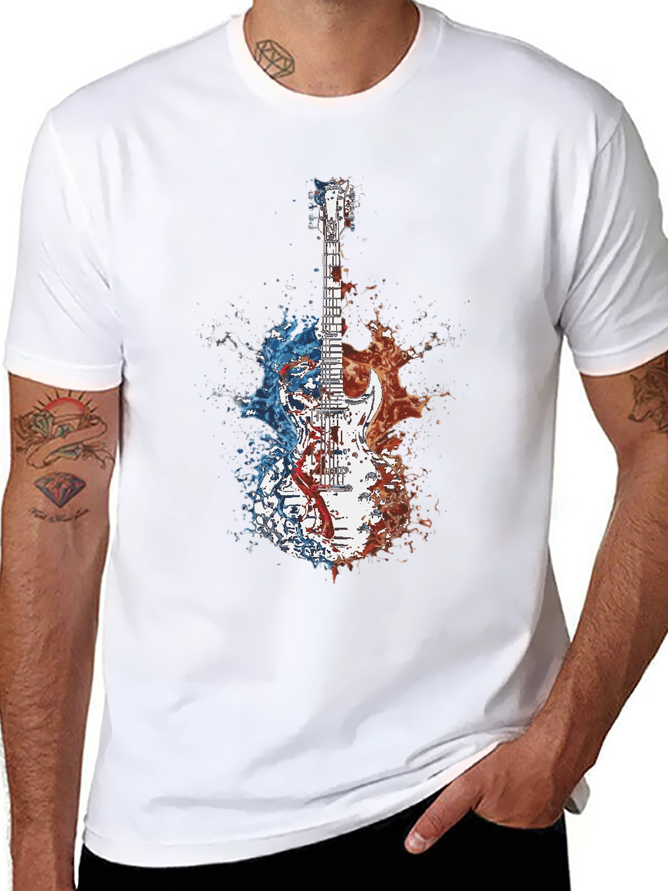 Guitar Splash Graphic Tee
