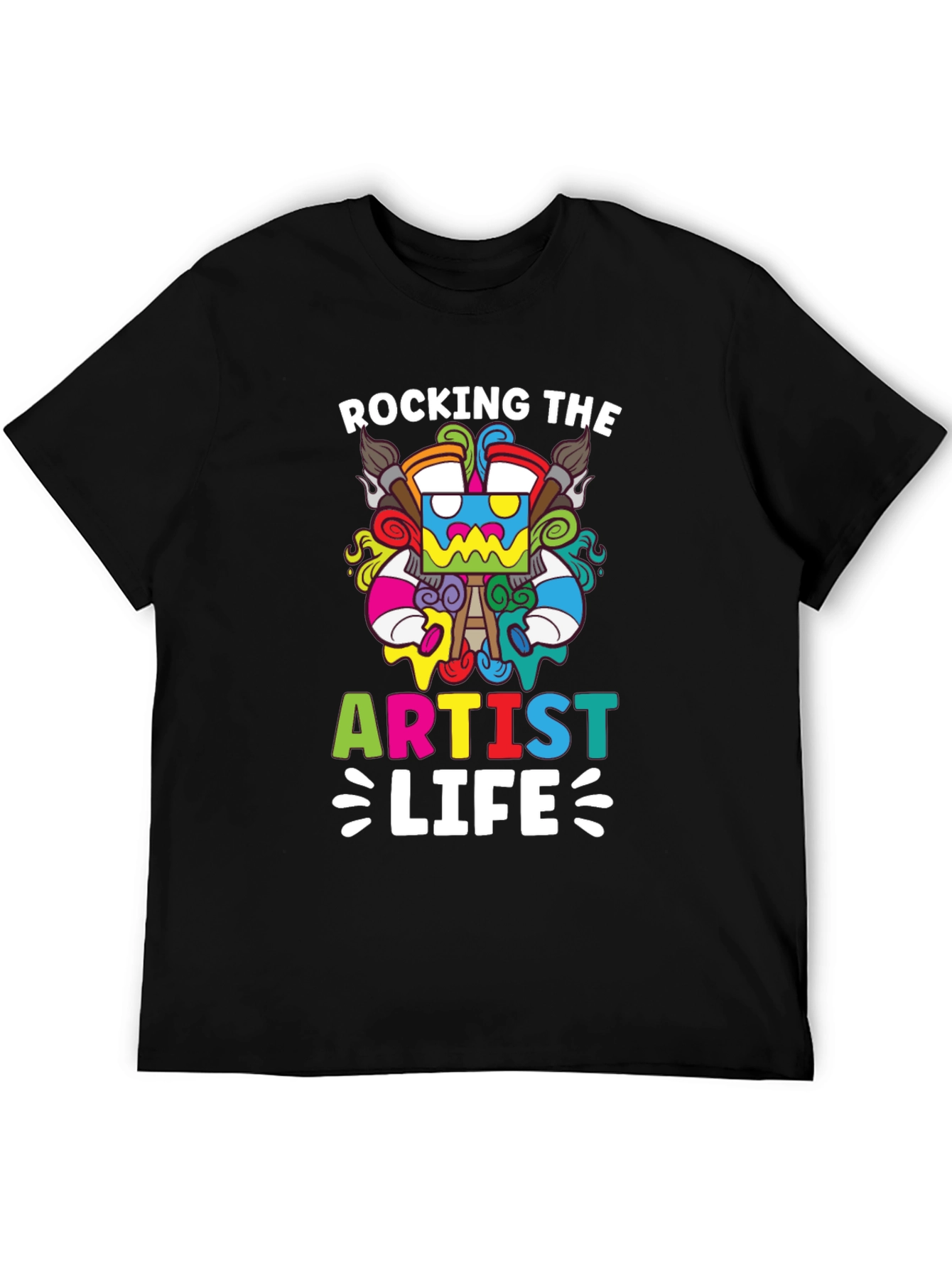 Rocking The Artist Life Black T-Shirt