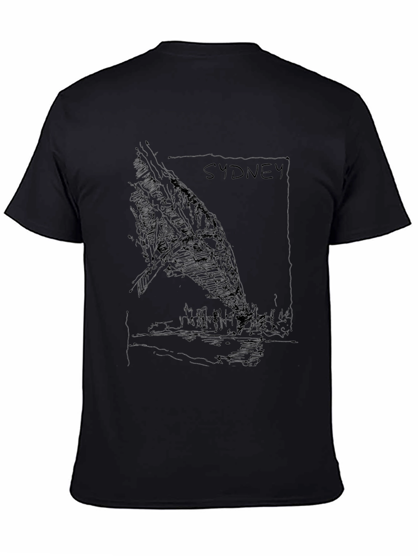 Sydney Graphic Tee - Black Unisex T-Shirt