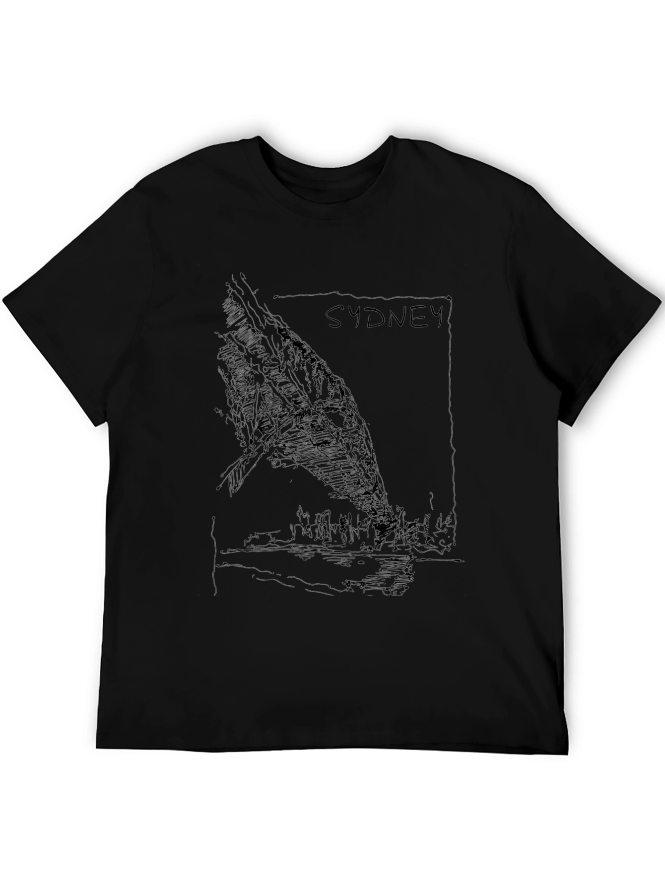 Sydney Graphic Tee - Black Unisex T-Shirt