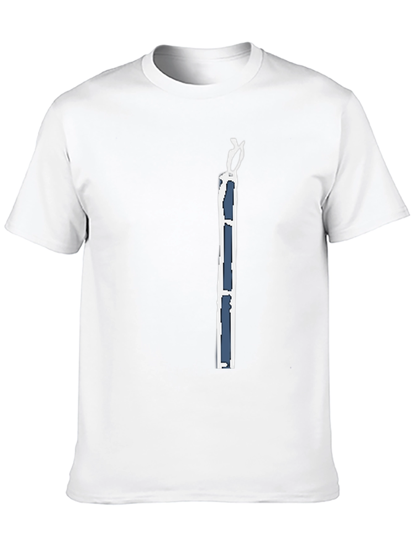 Mens Black T-Shirt with Modern Art Graphic
