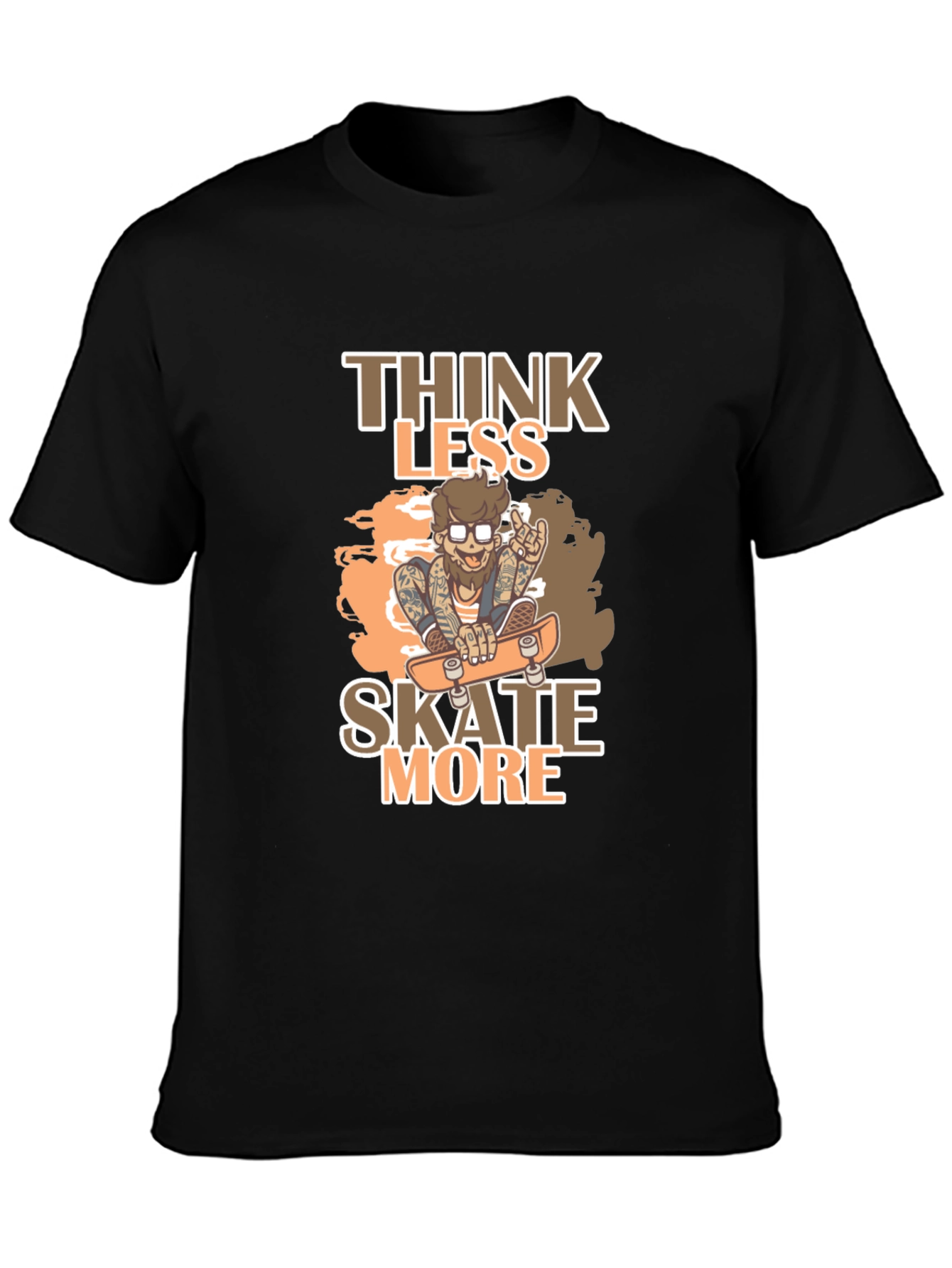 Think Less Skate More Graphic Tee
