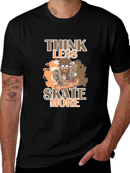 Think Less Skate More Graphic Tee
