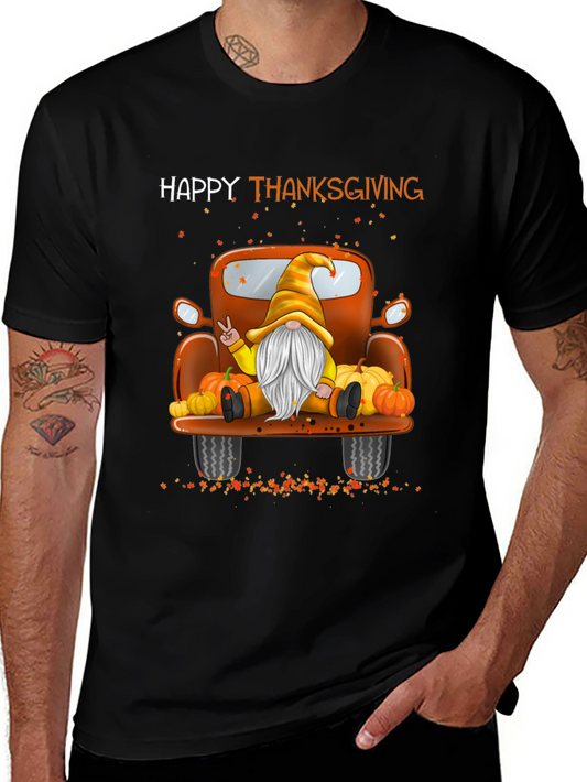 Thanksgiving Gnome Truck T-Shirt