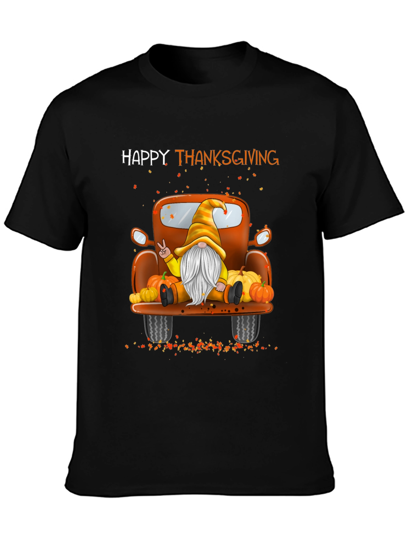 Thanksgiving Gnome Truck T-Shirt