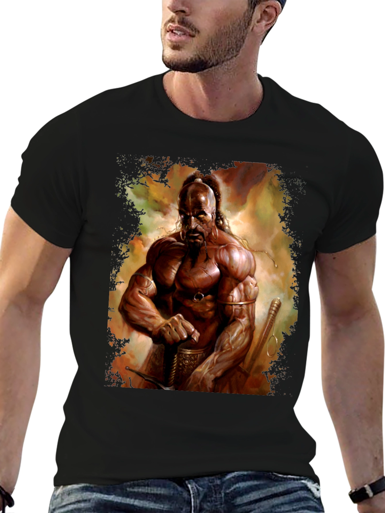 Warrior Graphic Print T-Shirt