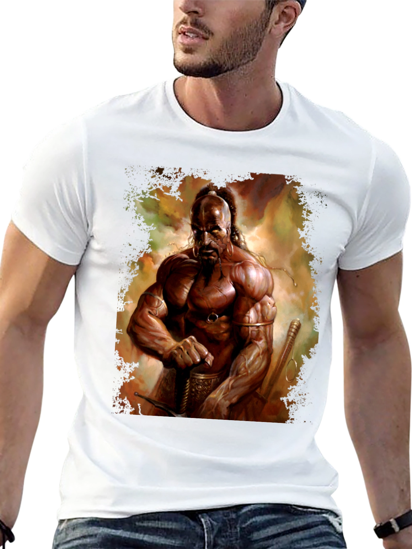 Warrior Graphic Print T-Shirt