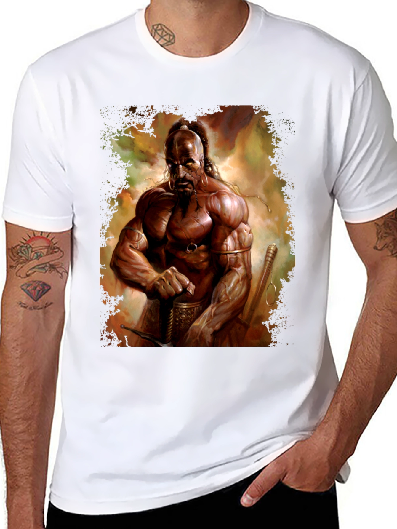 Warrior Graphic Print T-Shirt