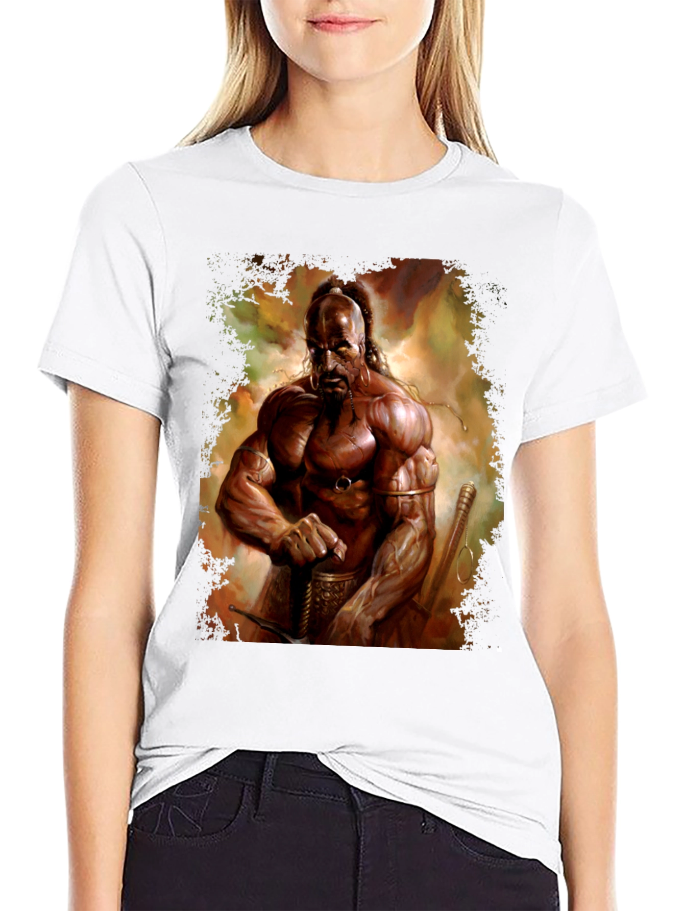 Warrior Graphic Print T-Shirt