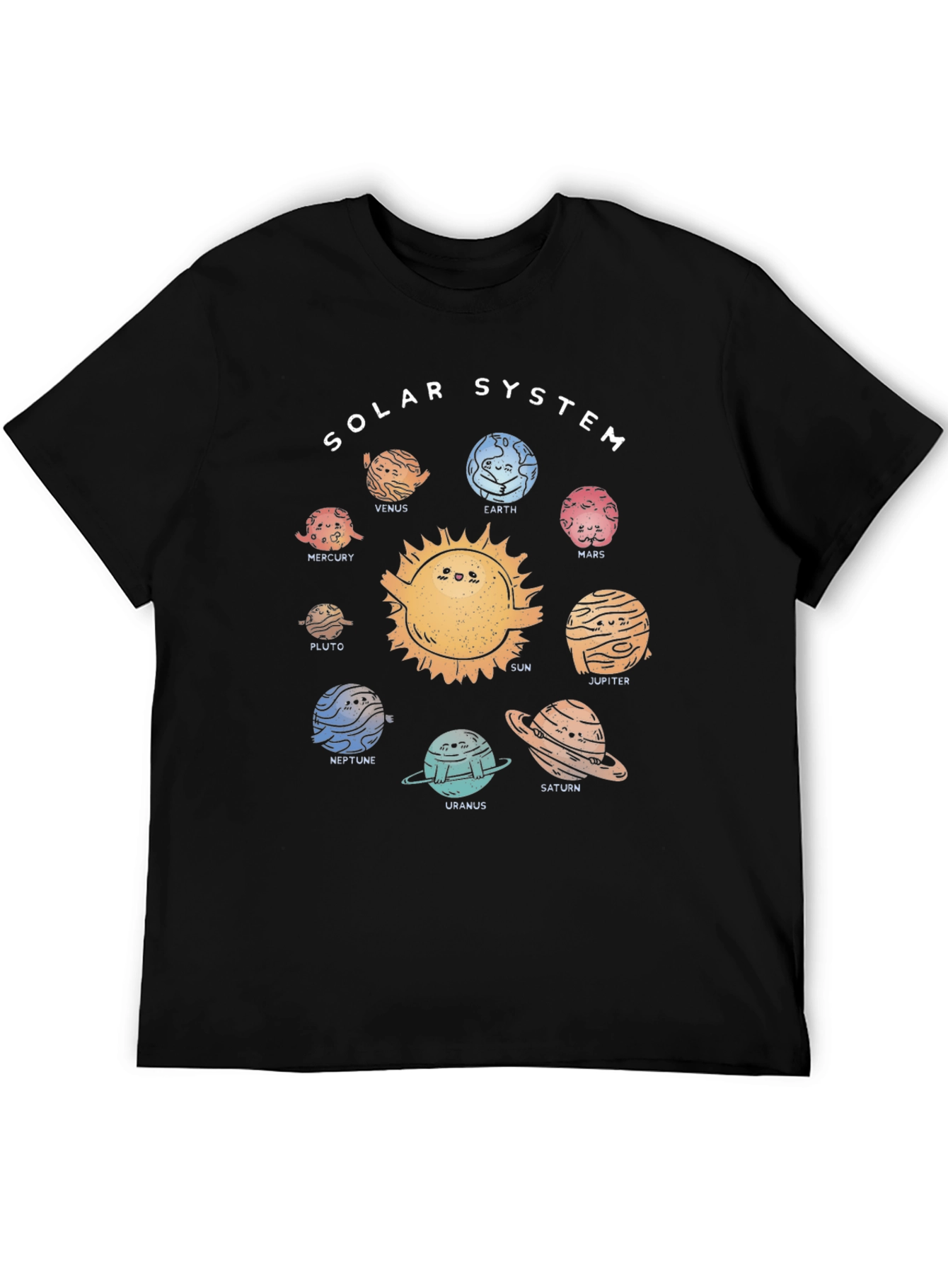 Solar System Planets Graphic T-Shirt