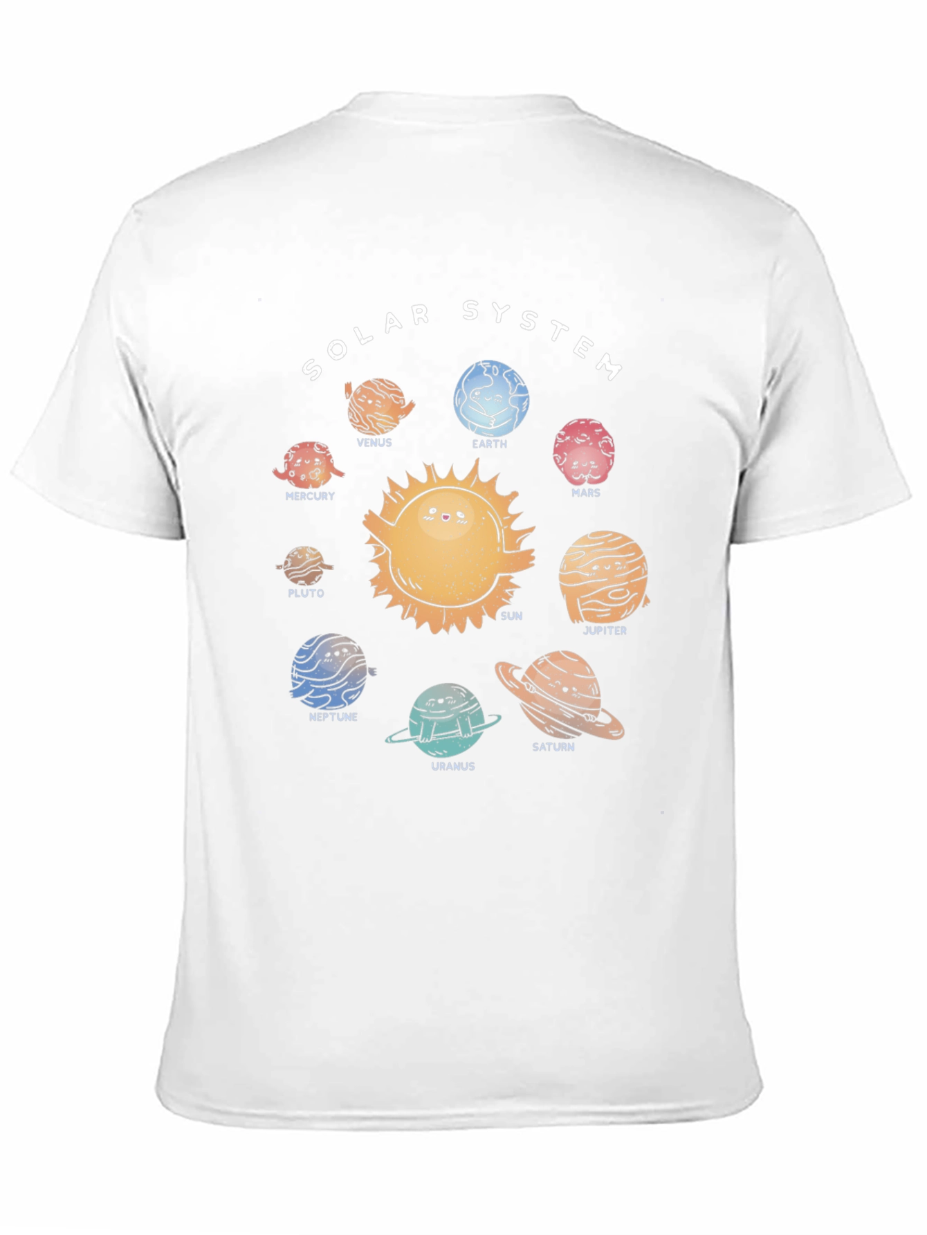 Solar System Planets Graphic T-Shirt