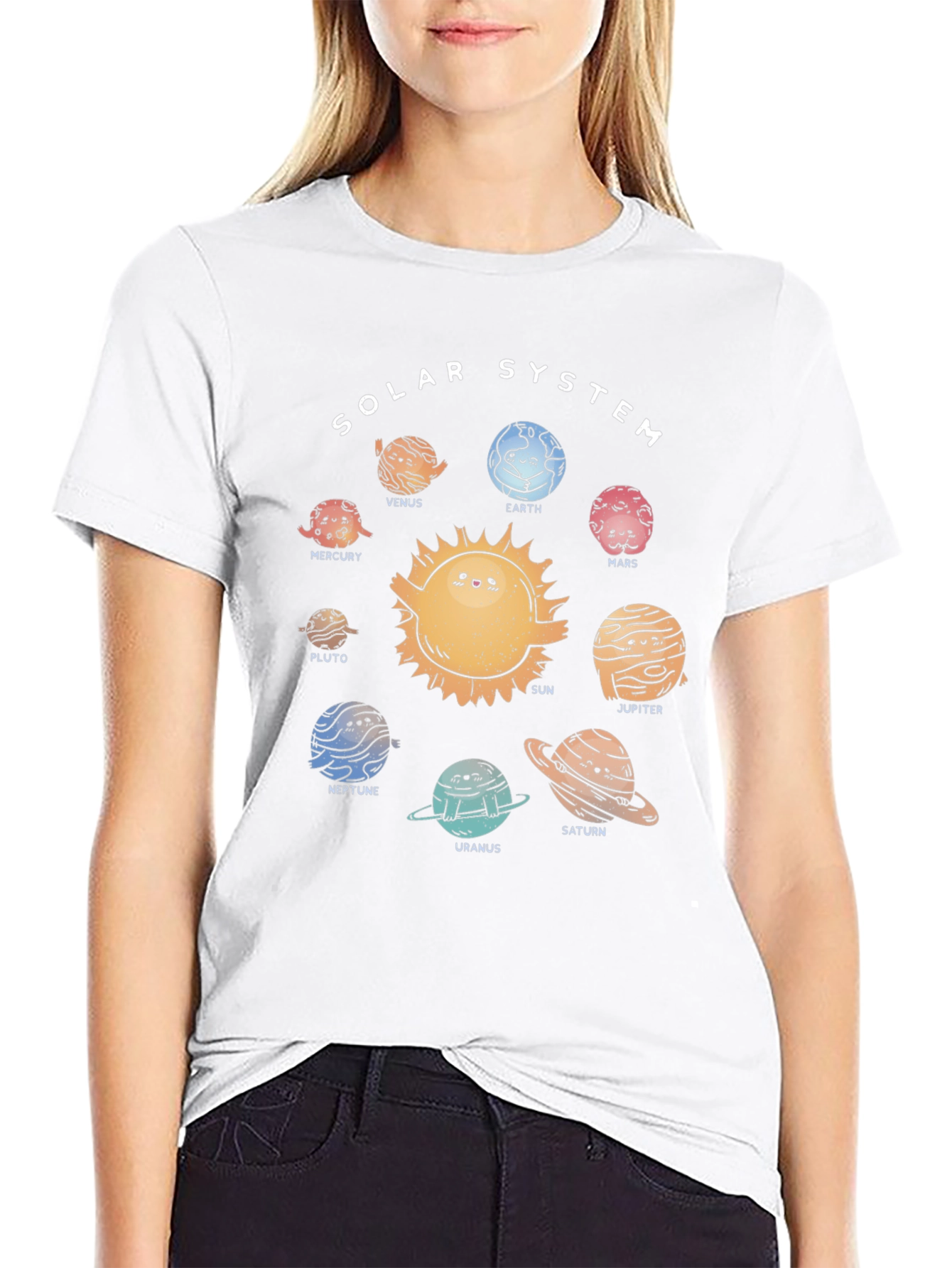 Solar System Planets Graphic T-Shirt