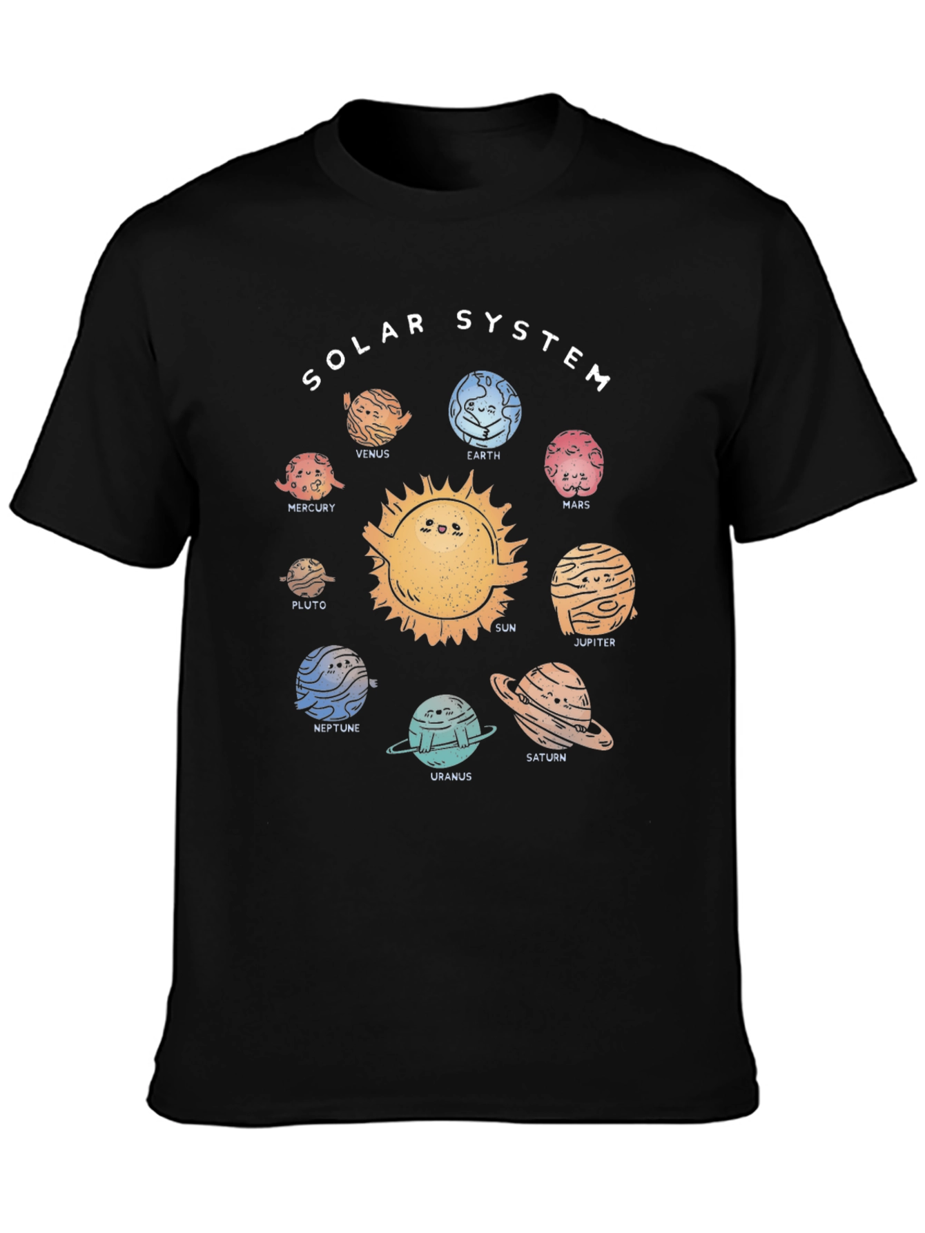 Solar System Planets Graphic T-Shirt