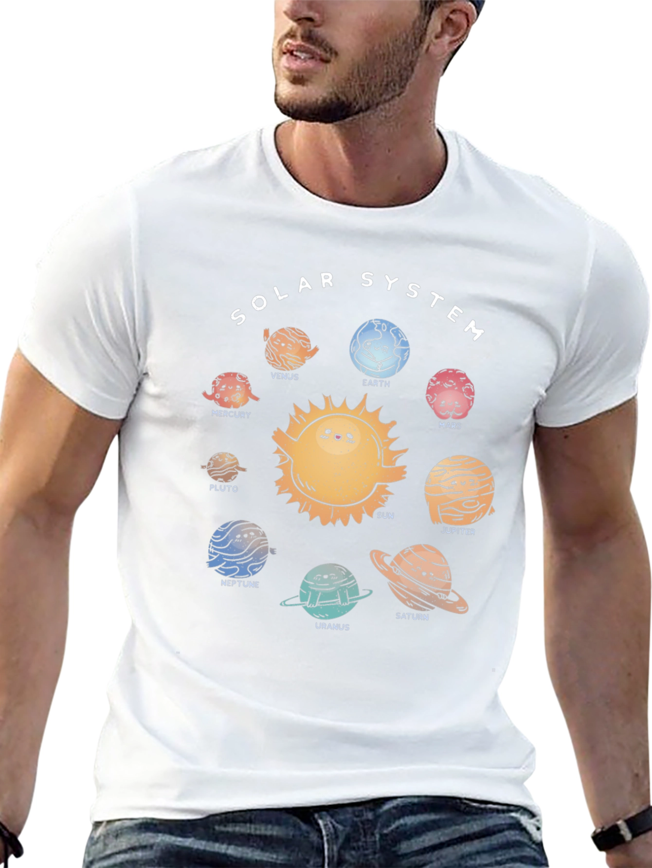 Solar System Planets Graphic T-Shirt