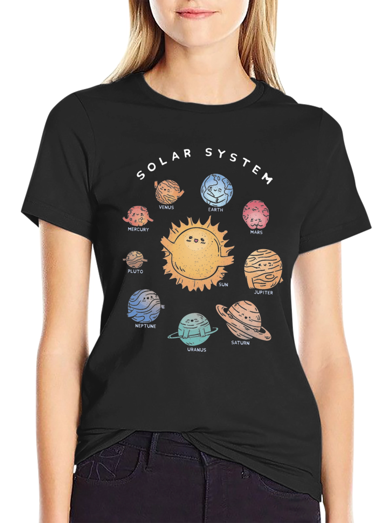 Solar System Planets Graphic T-Shirt