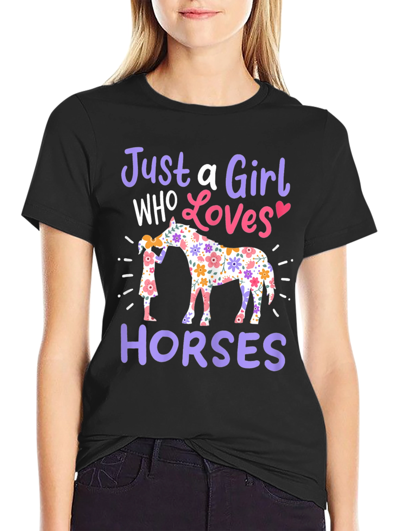 Just a Girl Who Loves Horses T-Shirt