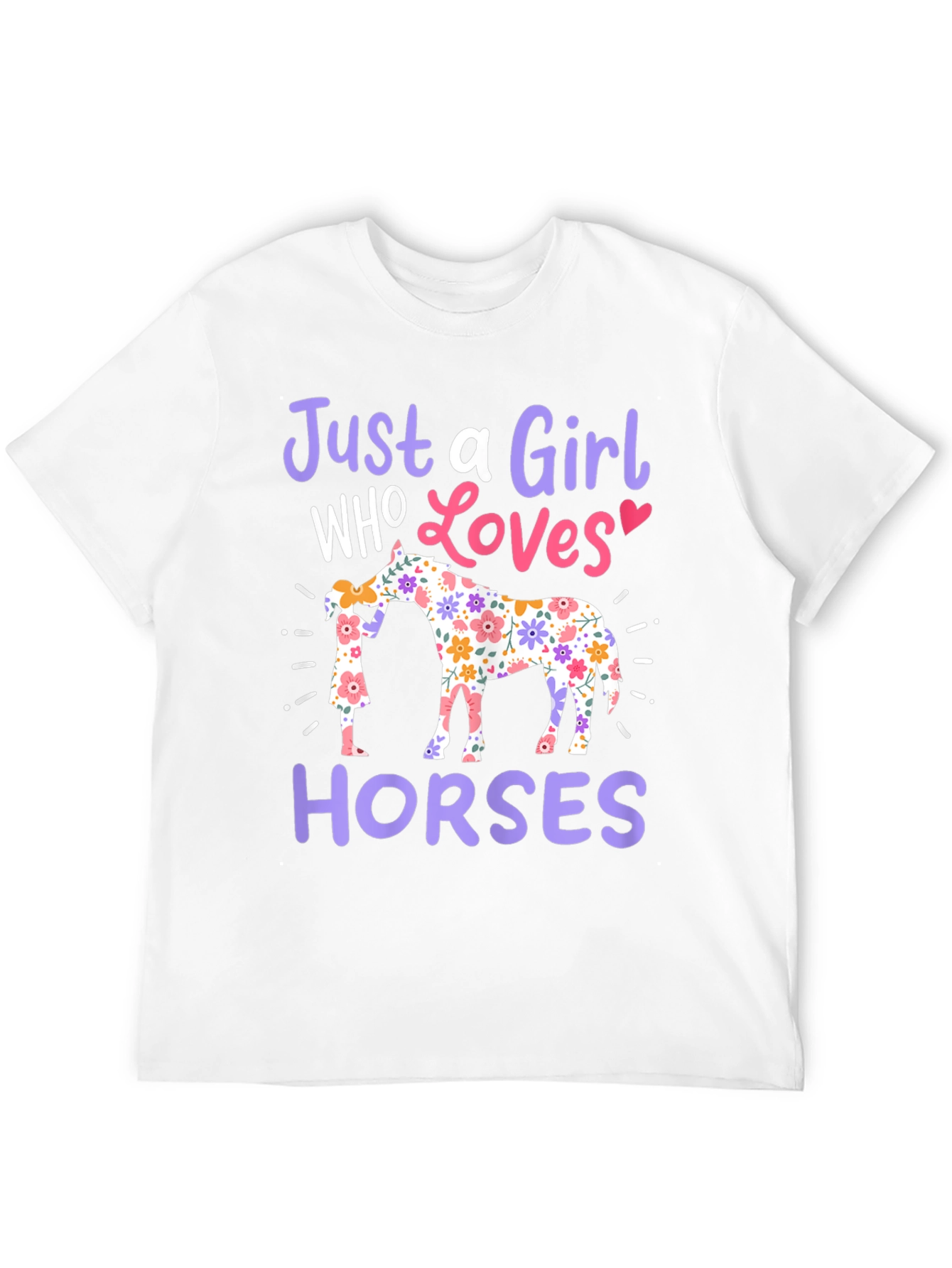 Just a Girl Who Loves Horses T-Shirt