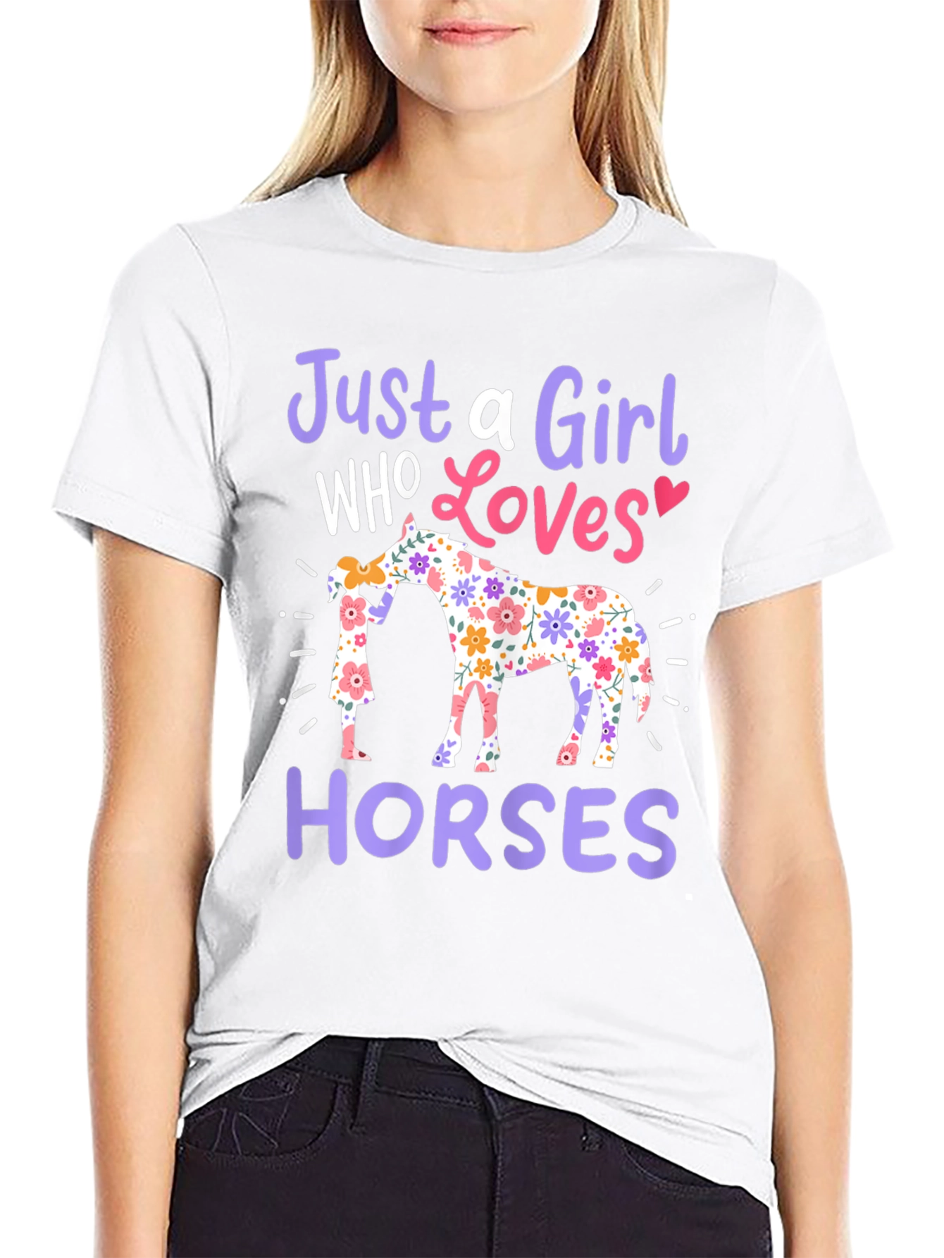 Just a Girl Who Loves Horses T-Shirt