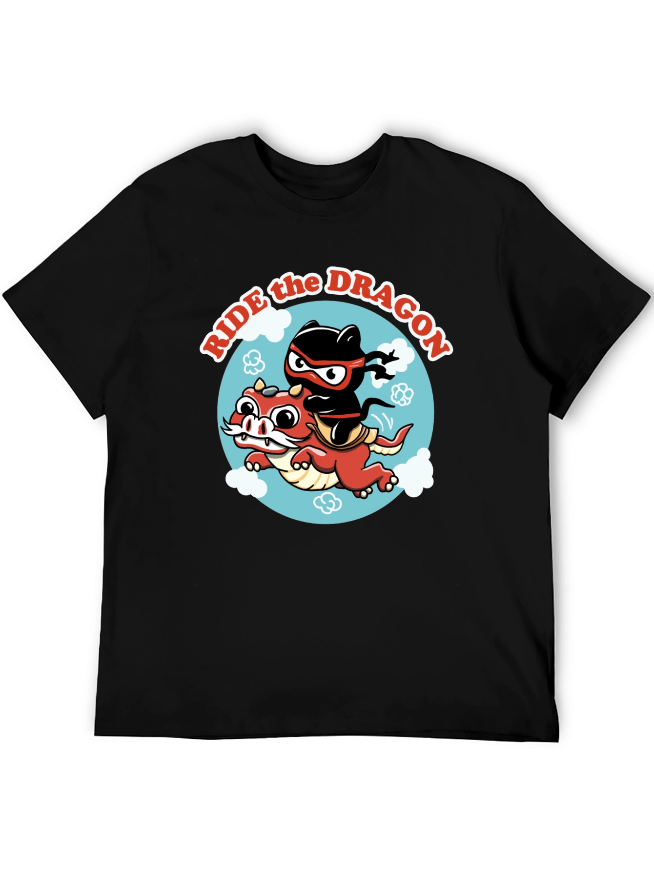 Ride the Dragon Graphic T-Shirt - Ninja Style!