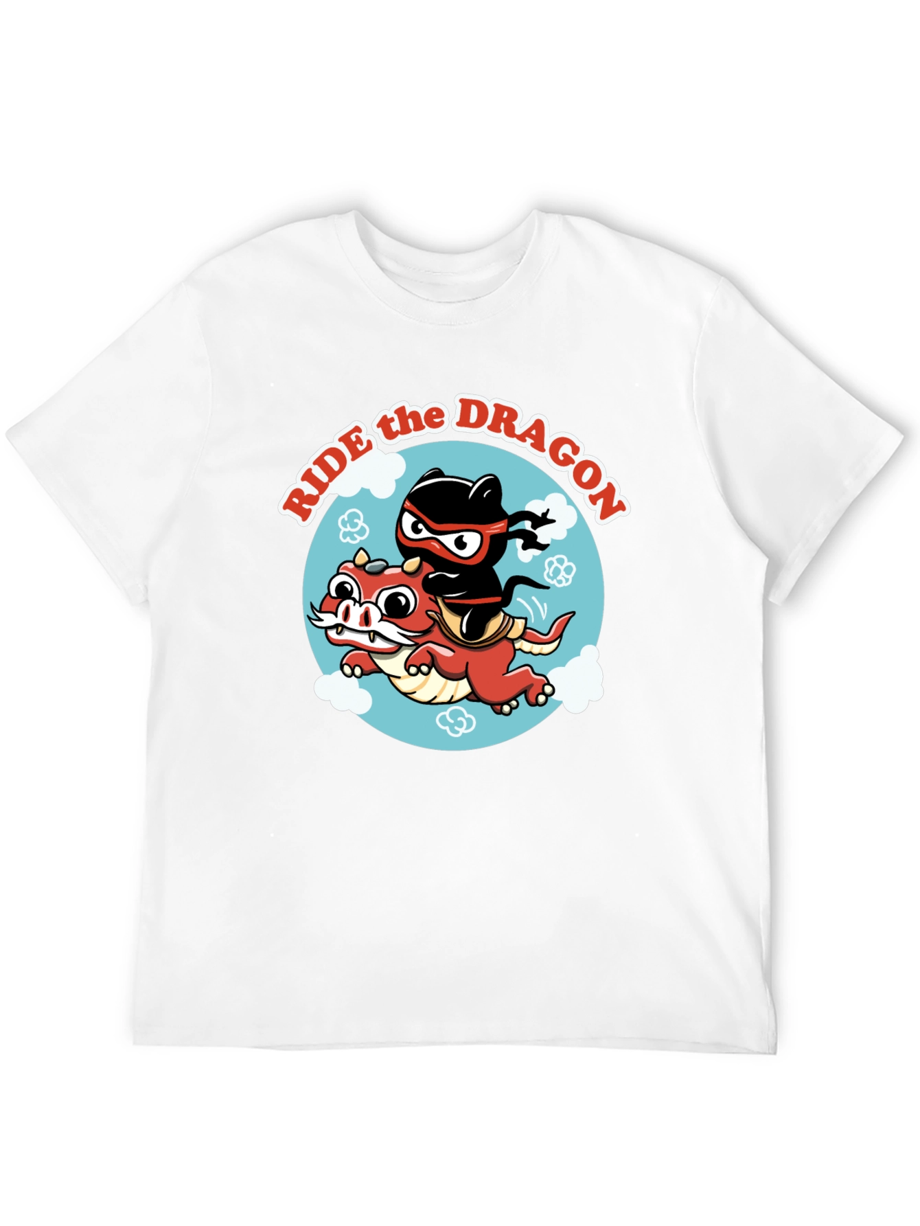 Ride the Dragon Graphic T-Shirt - Ninja Style!