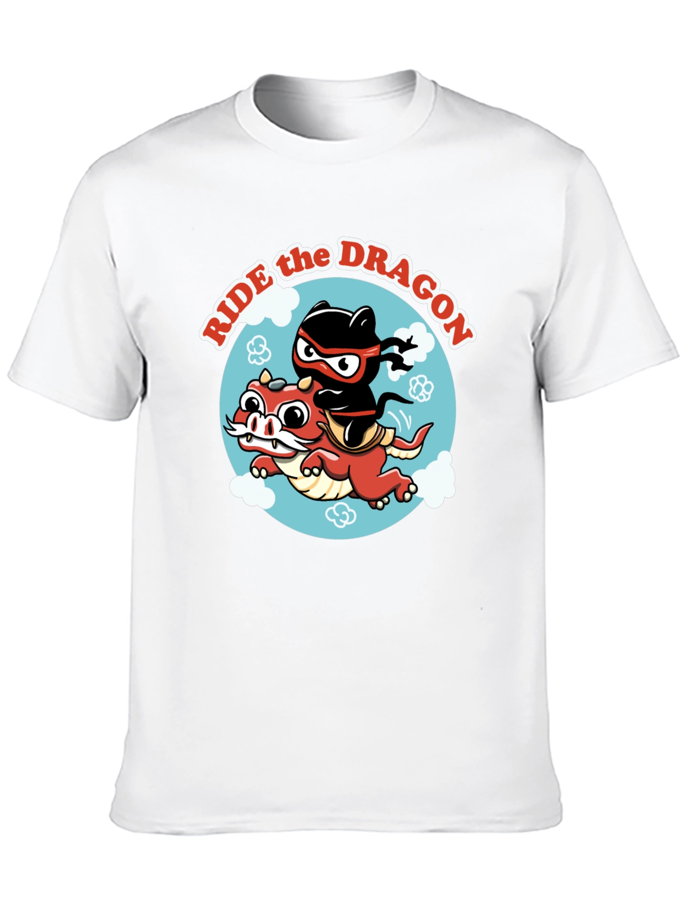Ride the Dragon Graphic T-Shirt - Ninja Style!
