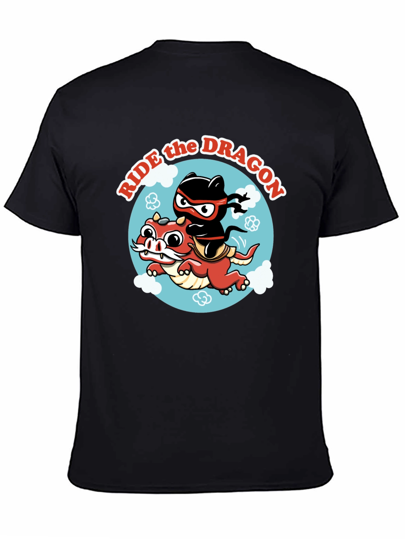 Ride the Dragon Graphic T-Shirt - Ninja Style!