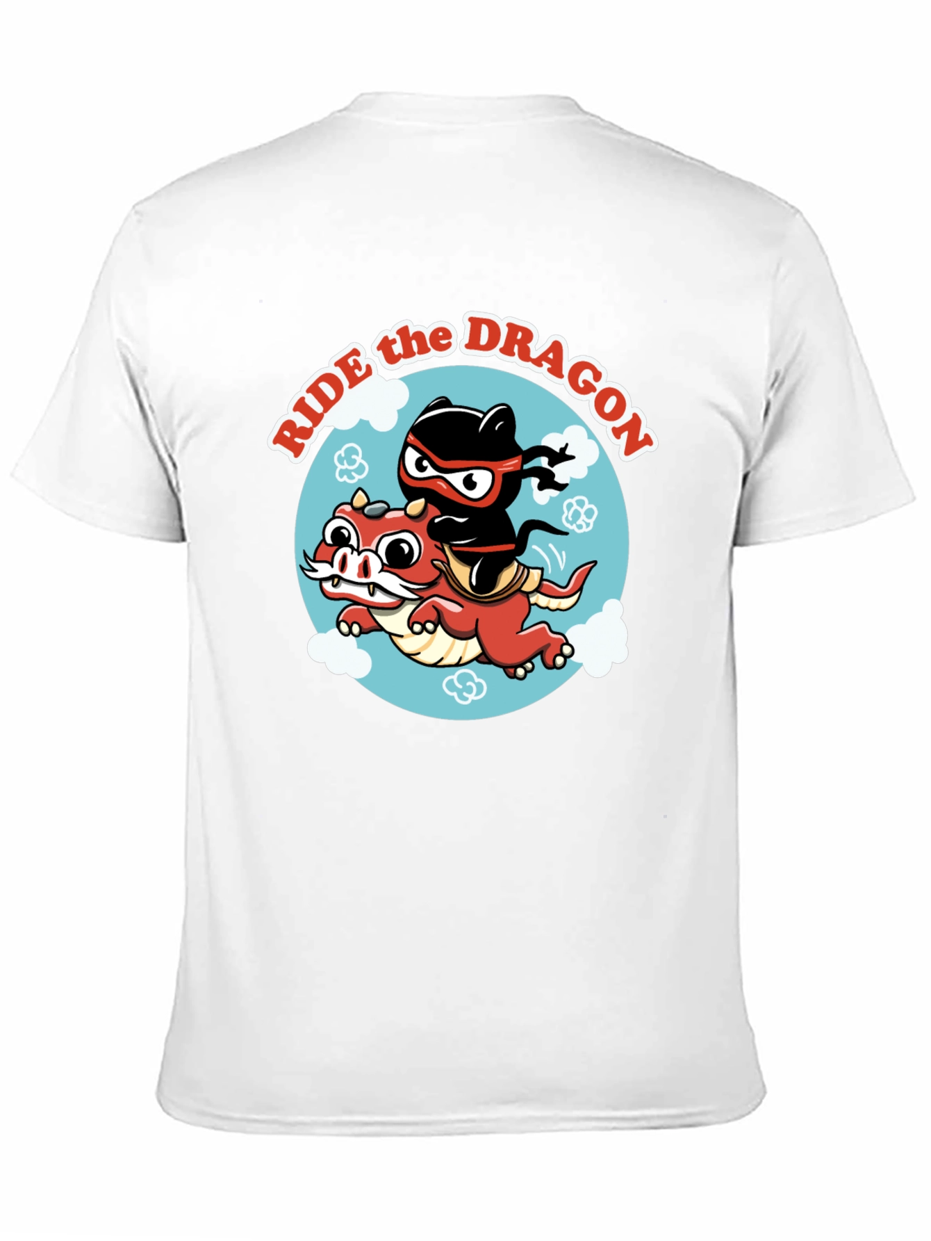 Ride the Dragon Graphic T-Shirt - Ninja Style!