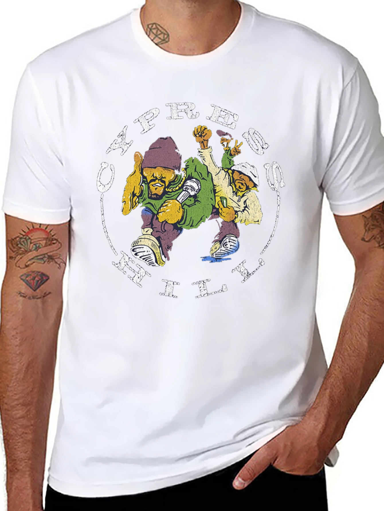Cypress Hill Graphic Tee - Black Cotton Blend