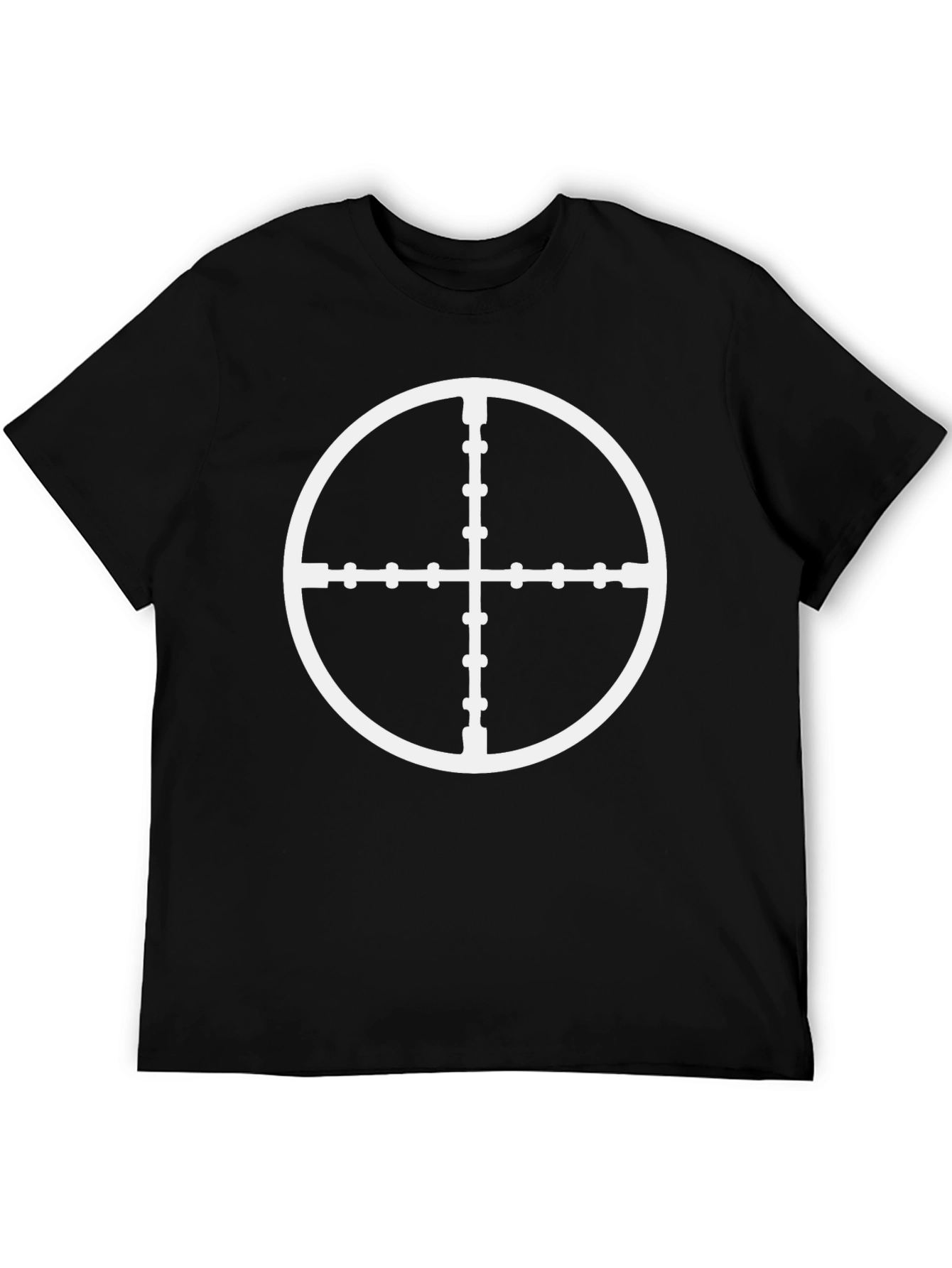 Target Graphic T-Shirt - Mens Black Crew Neck Tee