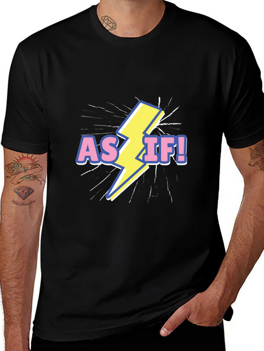 As If! Graphic T-Shirt - Black