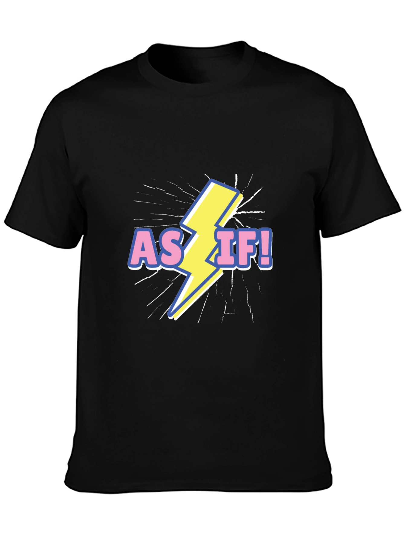 As If! Graphic T-Shirt - Black
