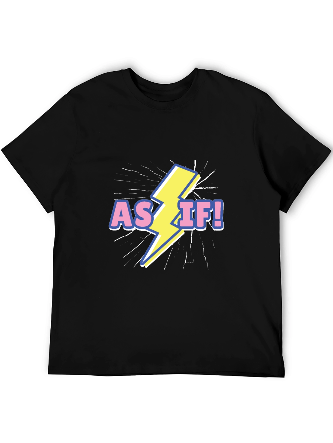 As If! Graphic T-Shirt - Black