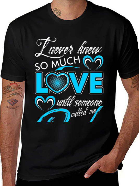 I Never Knew Love Black Graphic Tee